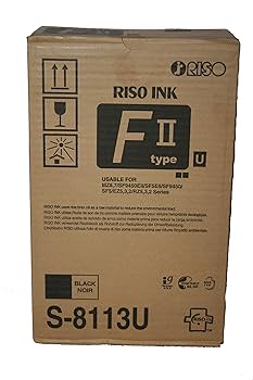 Amazon.com: RISO S-8113 Black F II Type Duplicator Ink Box
