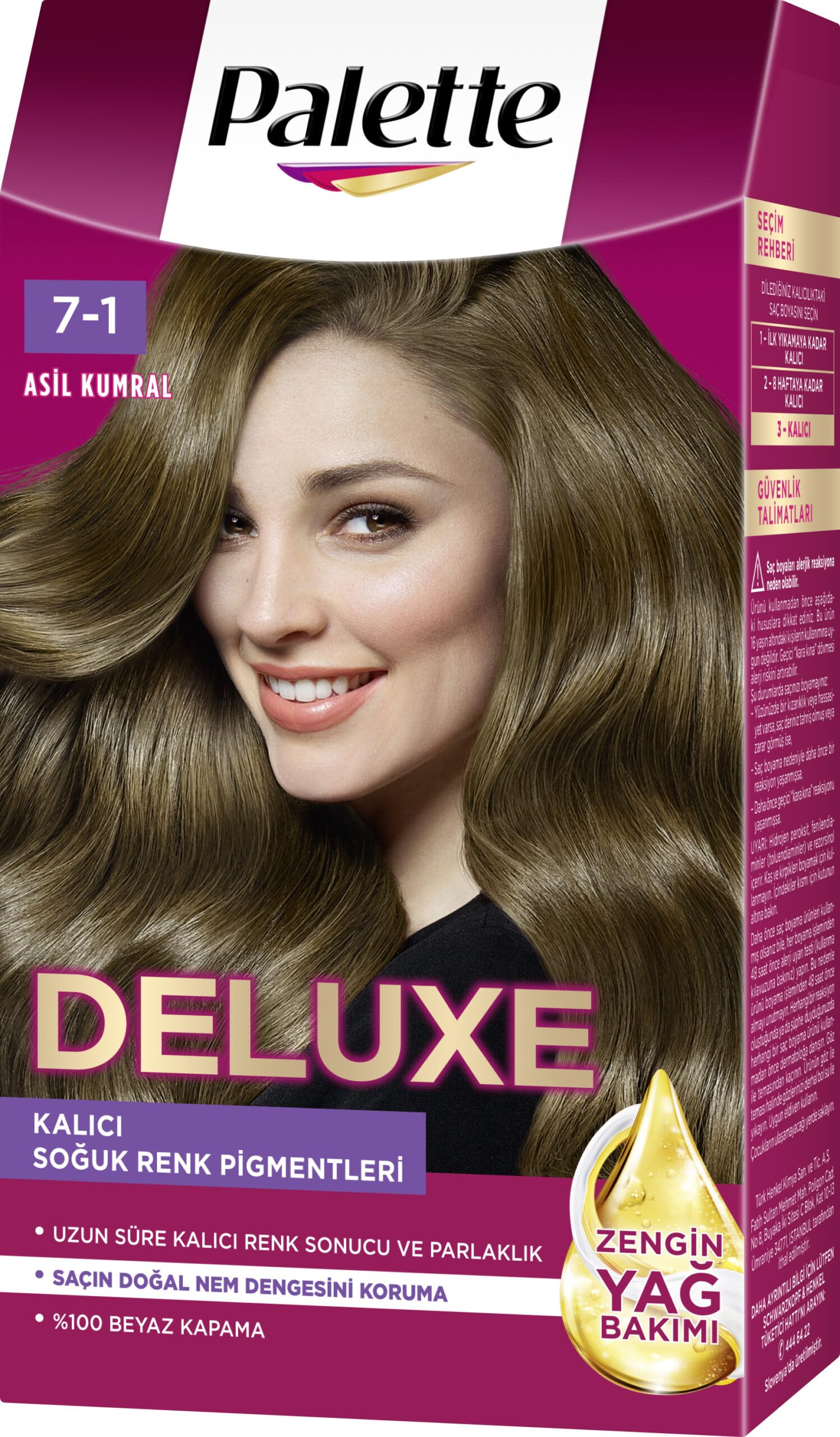 Palette Deluxe 7-1 Küllü Kumral Saç Boyası