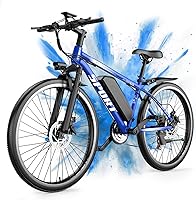 Misodo G26 Electric Mountain Bike for Adults: 1500W Peak, 25 MPH, 65 Mile Range, 7 Speeds, Removable 48V Battery