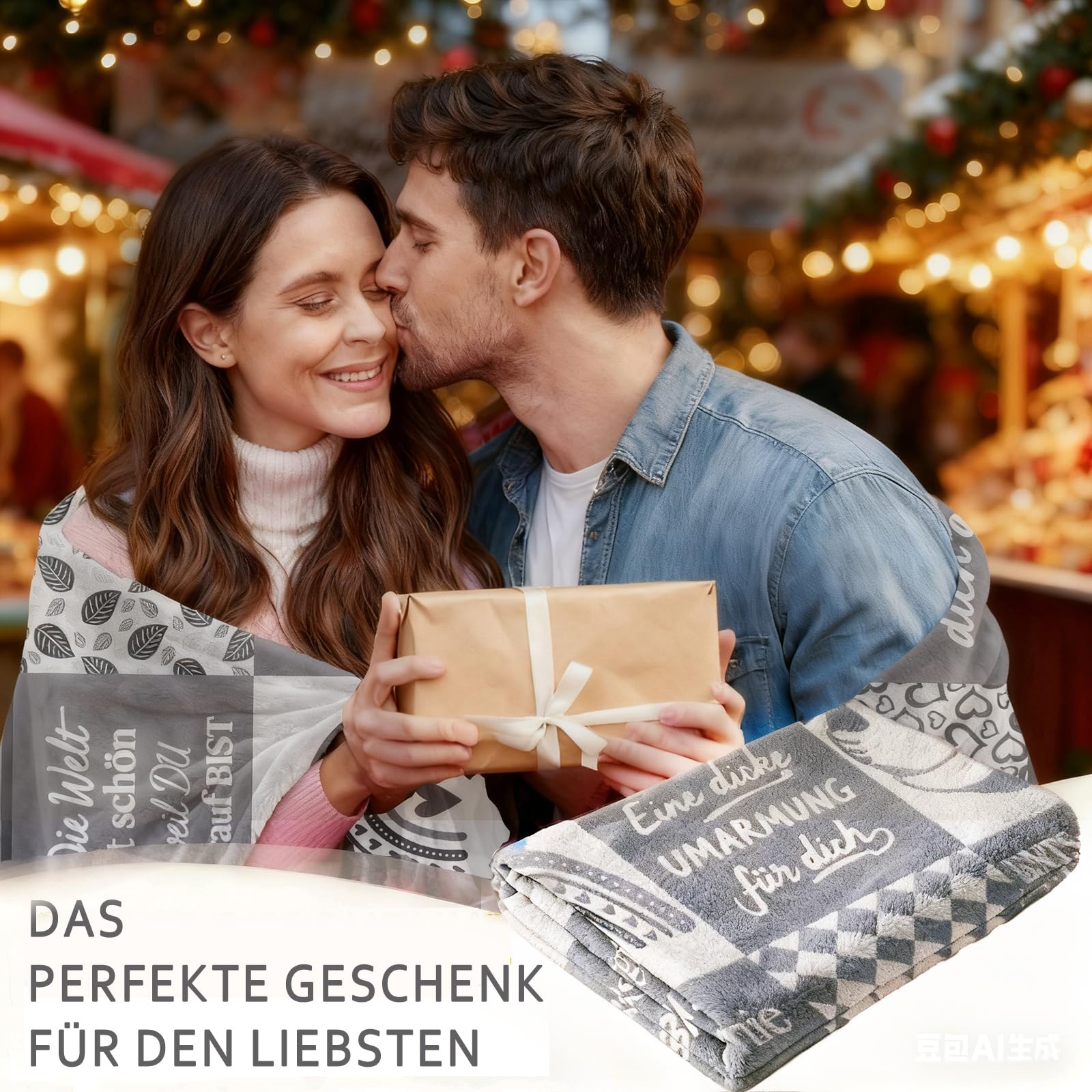 Geschenke für Frauen Kuscheldecke flauschig 150x200cm - Geburtstagsgeschenk für Freundin & Beste Freundin Geschenke, Herzensmensch Geschenk für Tante, Schwester - Flanell Sofadecke