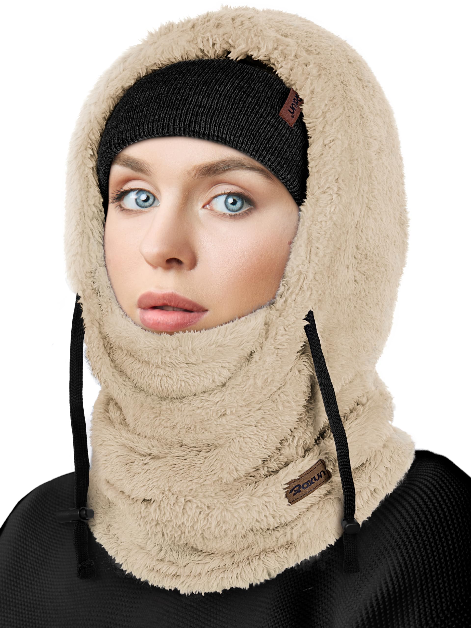 ROXUN Ski Mask Fleece Balaclava Windproof Face Mask Winter Warm Neck Cover Hat Hood for Men Women