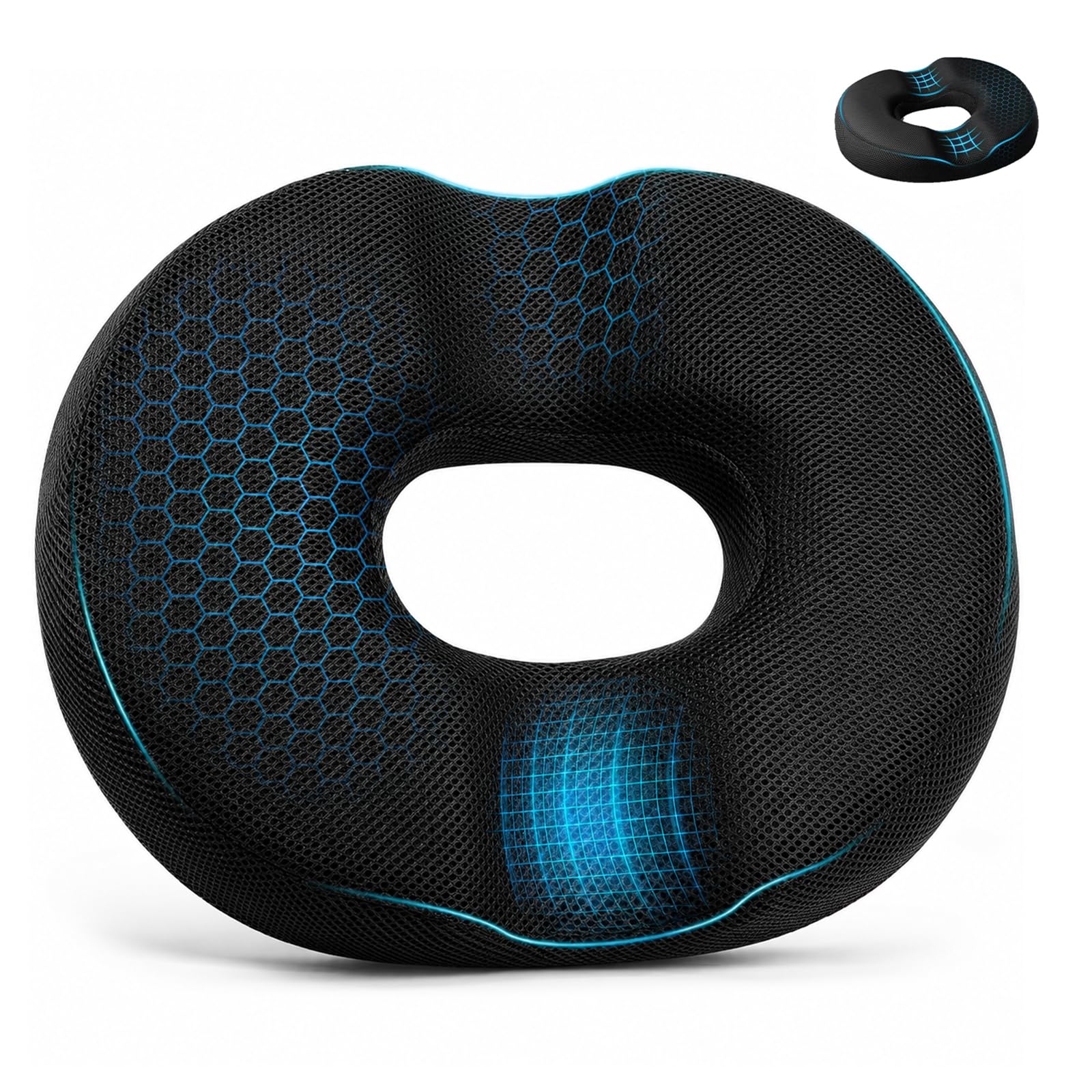 Heropen Donut Cushion for Hemorrhoids, Ergonomic Memory Foam Seat Cushion