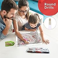 Vista 5 de Yikenjoy Kits de arte de diamantes de bailarina para adultos – Kit de pintura de diamante de bailarina 5D para principiantes, decoración de pared