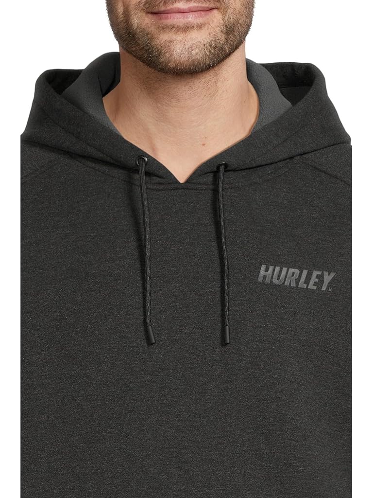 Black Hurley Acadia Heat 2.0 Pullover Hoodie Sweatshirt