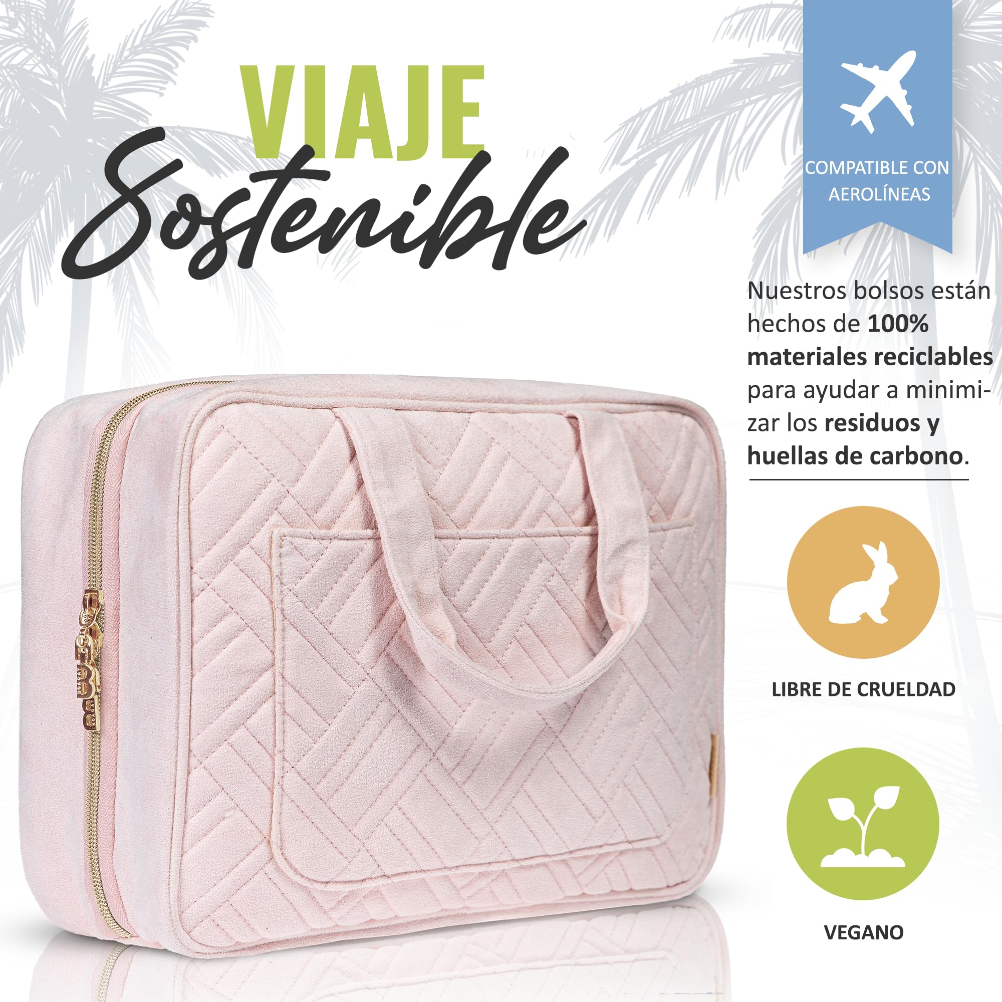 BOACAY Neceser Grande para Mujer y Niña, Bolsa de Aseo Colgante, Bolso Baño y Viaje, Organizador de Maquillaje, Kit para Cosméticos, Accesorios
