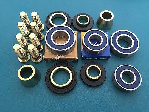 R.A.D Parts - Kit completo de reconstrucción de cubo de rueda delantera para Honda TRX 450R con hardware de grado 8