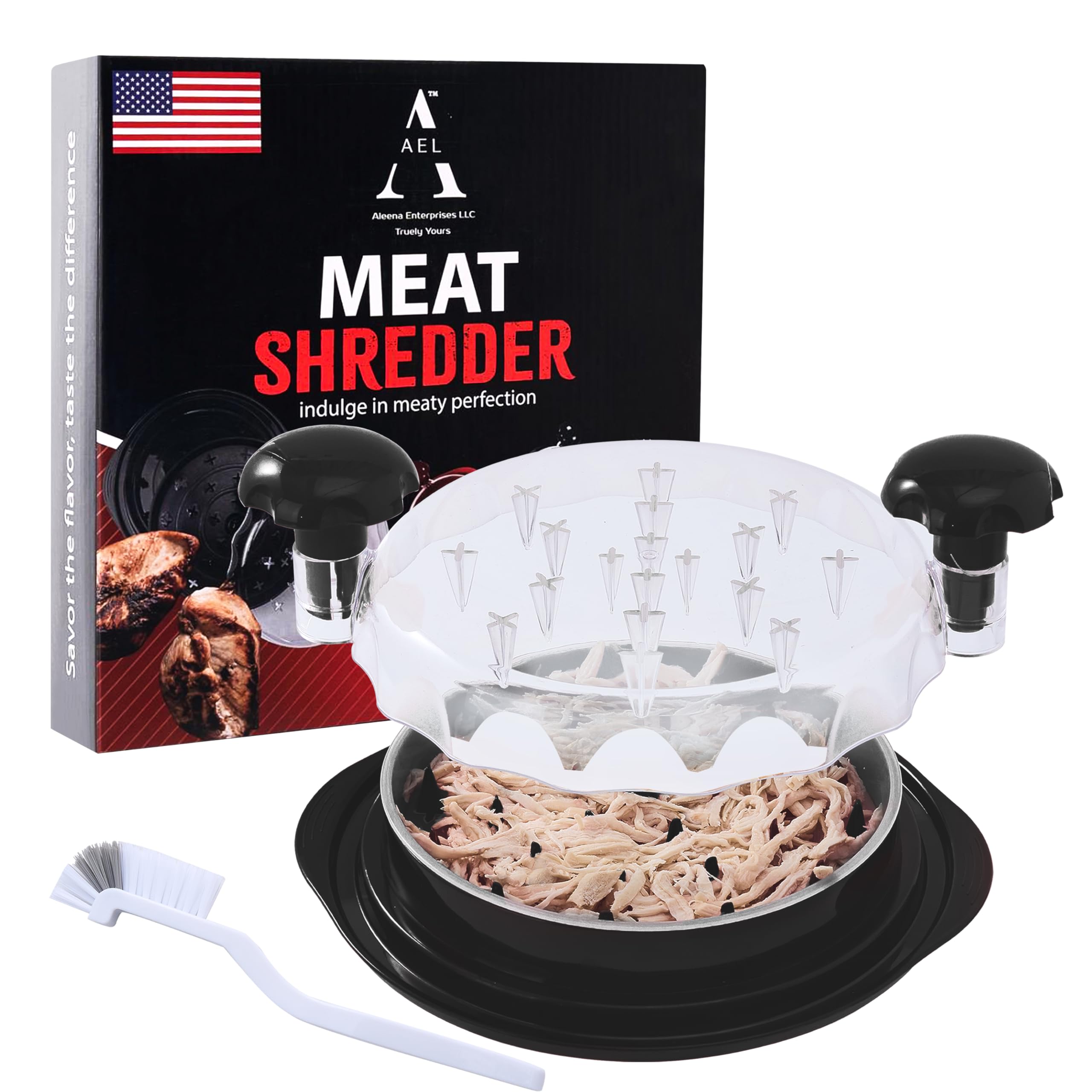 "Premium", Chicken Shredder Perfect for Meat Grinder, Chicken Shredder Tool Twist, Trituradora De Pollo, Meat Grinders for Home Use, Meat Chopper & Shredded Chicken, Meat Shredder Tool Twist, (Black)