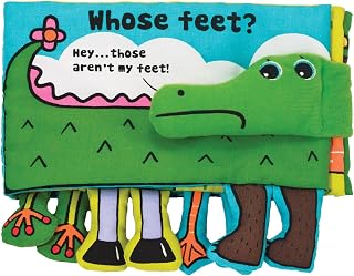 Melissa & Doug Soft Activity Baby Book - Whose Feet?, 2000+ toys - 1 EA, Multi color
