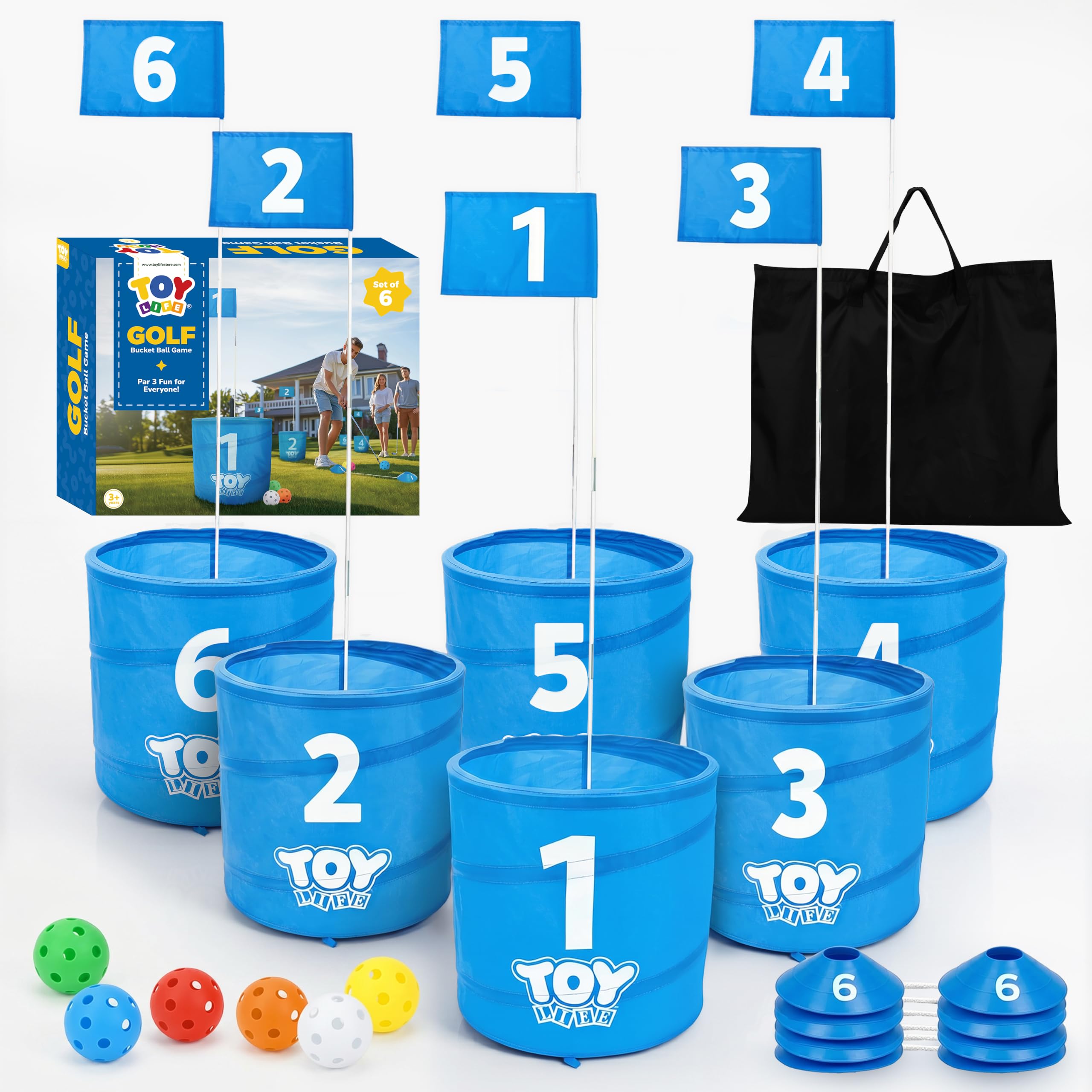G0128-16★カントリー・ホール・オブ・フェイム 16枚セット Amazon.com: TOY Life Golf Game Set, 6 Holes Backyard Golf Bucket