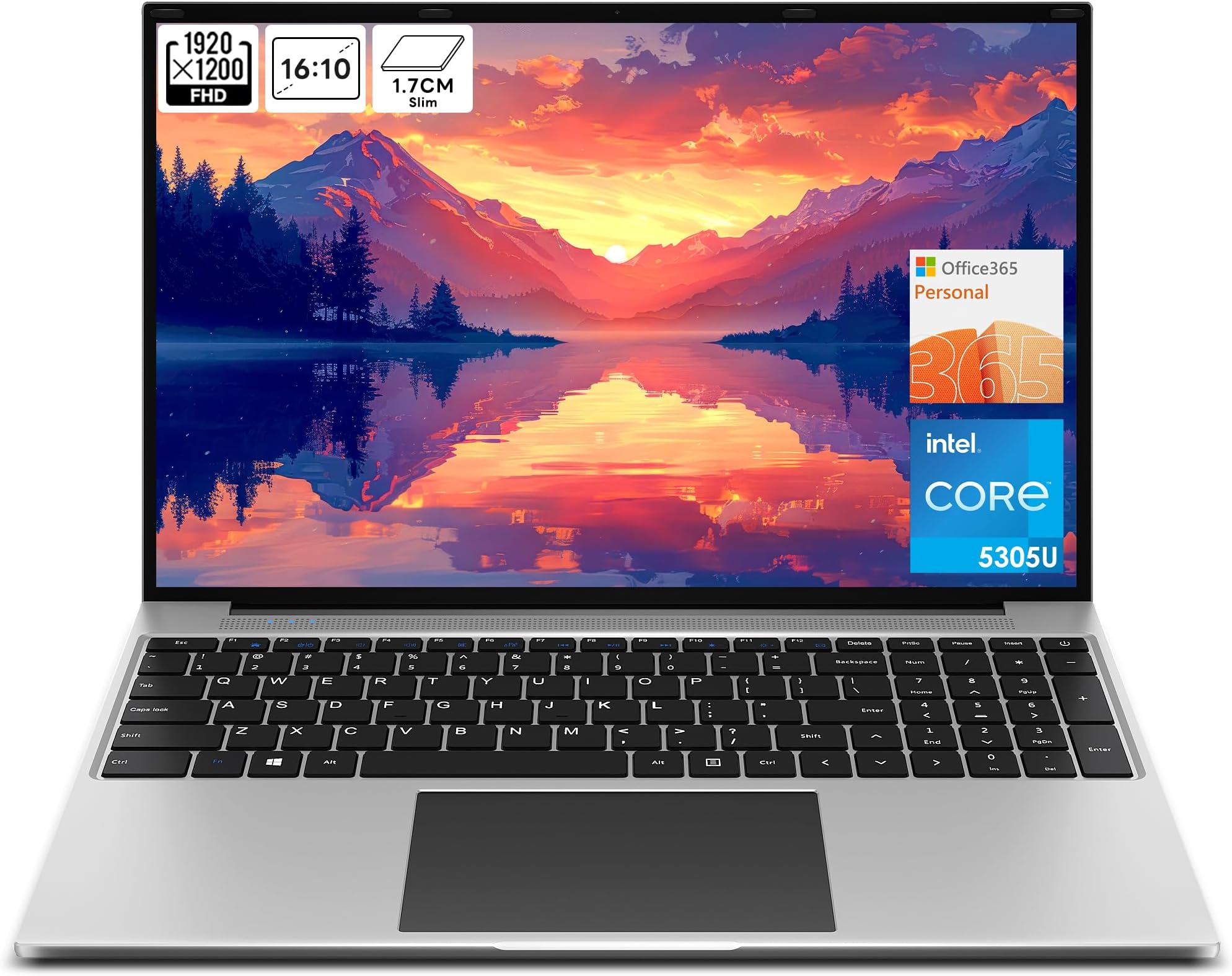 jumper 16'' Portable Laptop Computer, FHD Display, 5305U, 4GB RAM, 128GB Storage, Windows 11, 1TB SSD Expandable, Lightweight Business Notebook with Office 365, Ideal for Students and Professionals