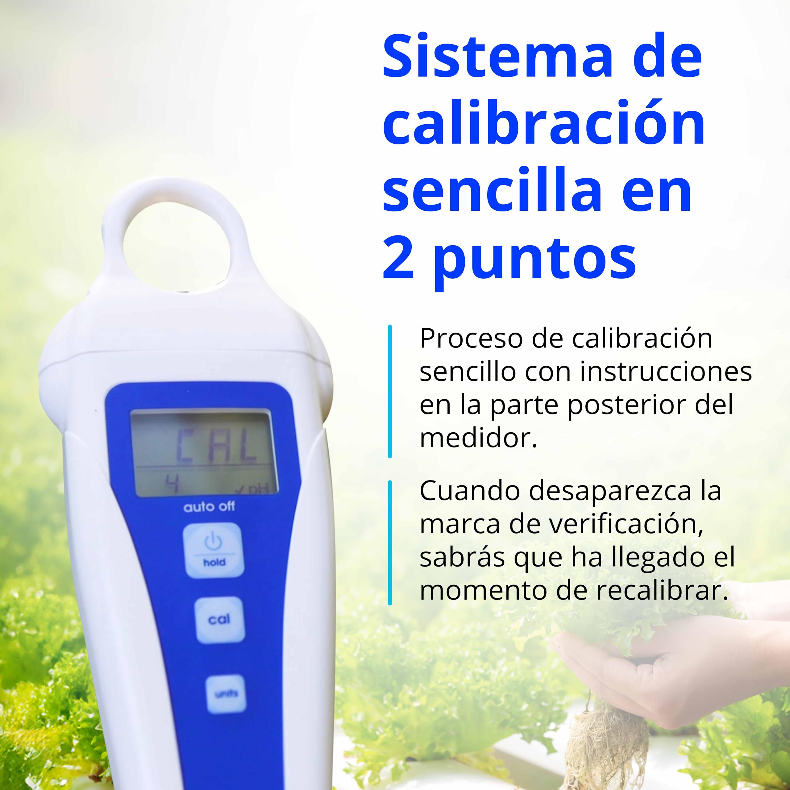 Bluelab PENPH pH Pen - medidor digital para agua - 100% resistente al agua, fácil calibración, sonda de doble conexión: más precisión y mayor duración