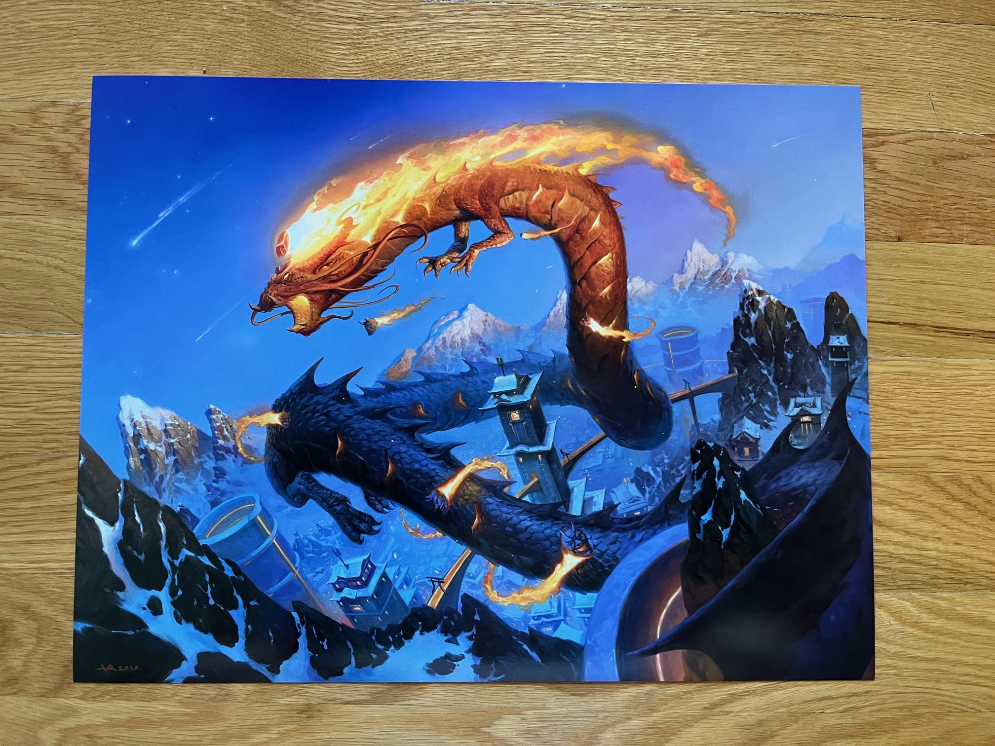 MTG Decks & More Beadle Grimm's Ultra Limited Edition Atsushi, the Blazing Sky Lithographic Art Print! 11.5" x 15" Platinum Edition - One of 1500 Made!