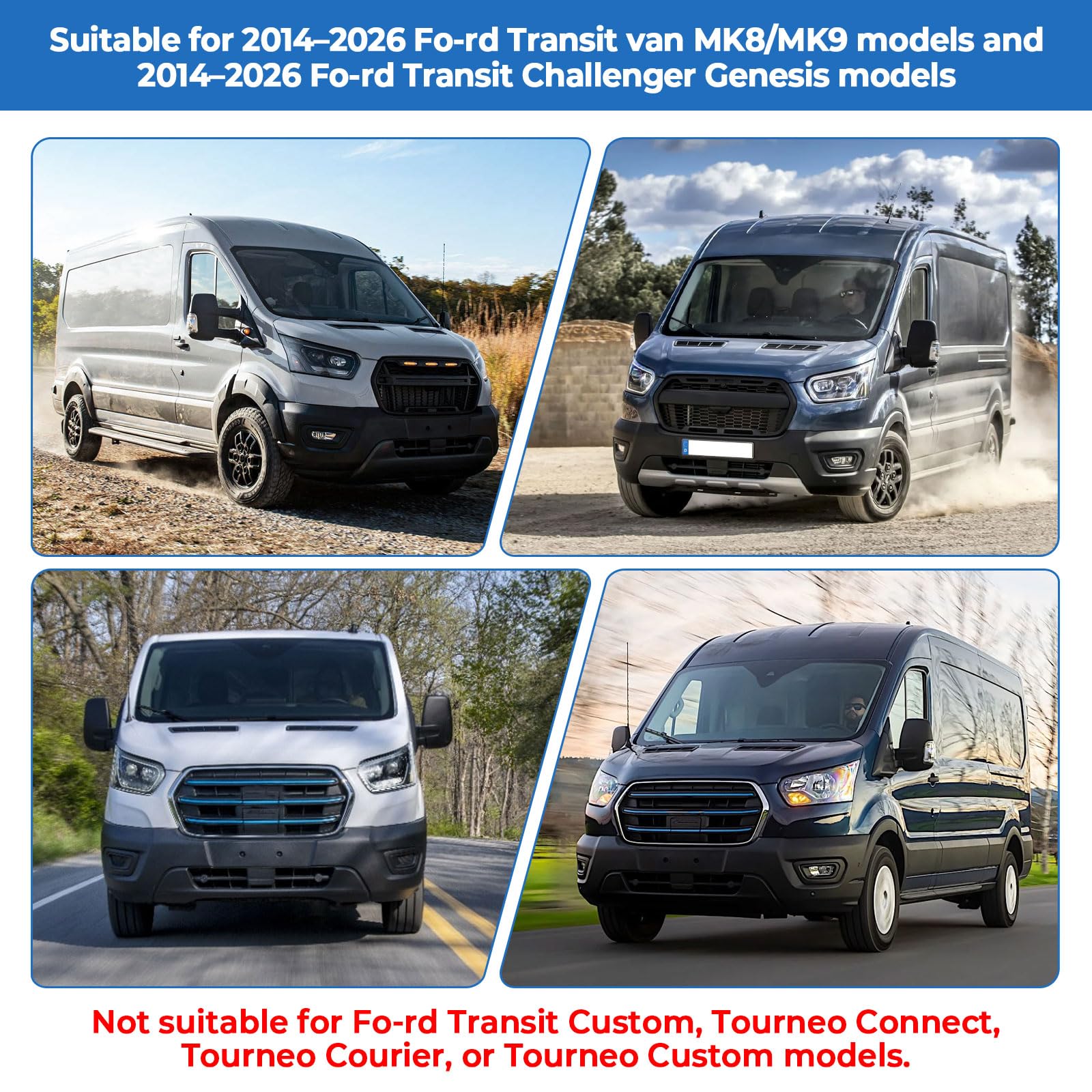 Frontscheibenabdeckung für Ford Transit MK8 MK9 2014-2026, wasserdichte Frontscheibe Sonnenschutz Auto Windschutzscheibenabdeckung Sonnenschutz Frost Schnee Schutz
