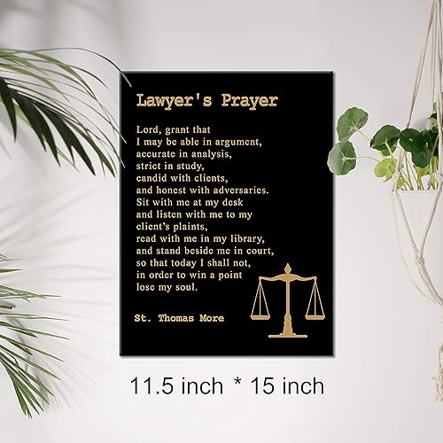 Miniatura 2 de Lienzo inspirador para pared, con cita motivacional de oración de abogado, impresión en lienzo, pintura positiva para oficina, hogar, decoración de