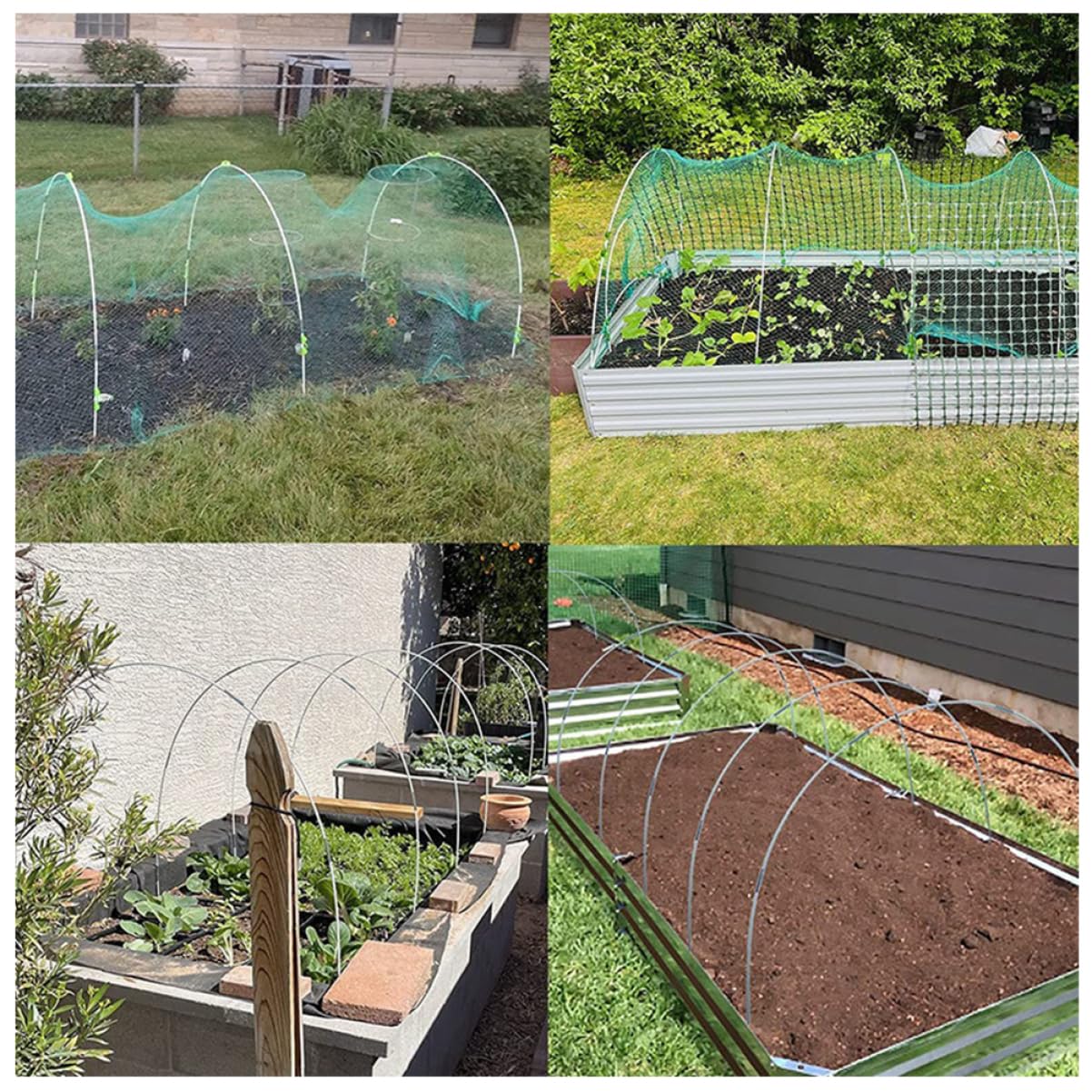 Luxshiny 1 Ensemble Support de Jardin Arceau pour Tunnel de Culture Support Pratique et pour et Jardinage