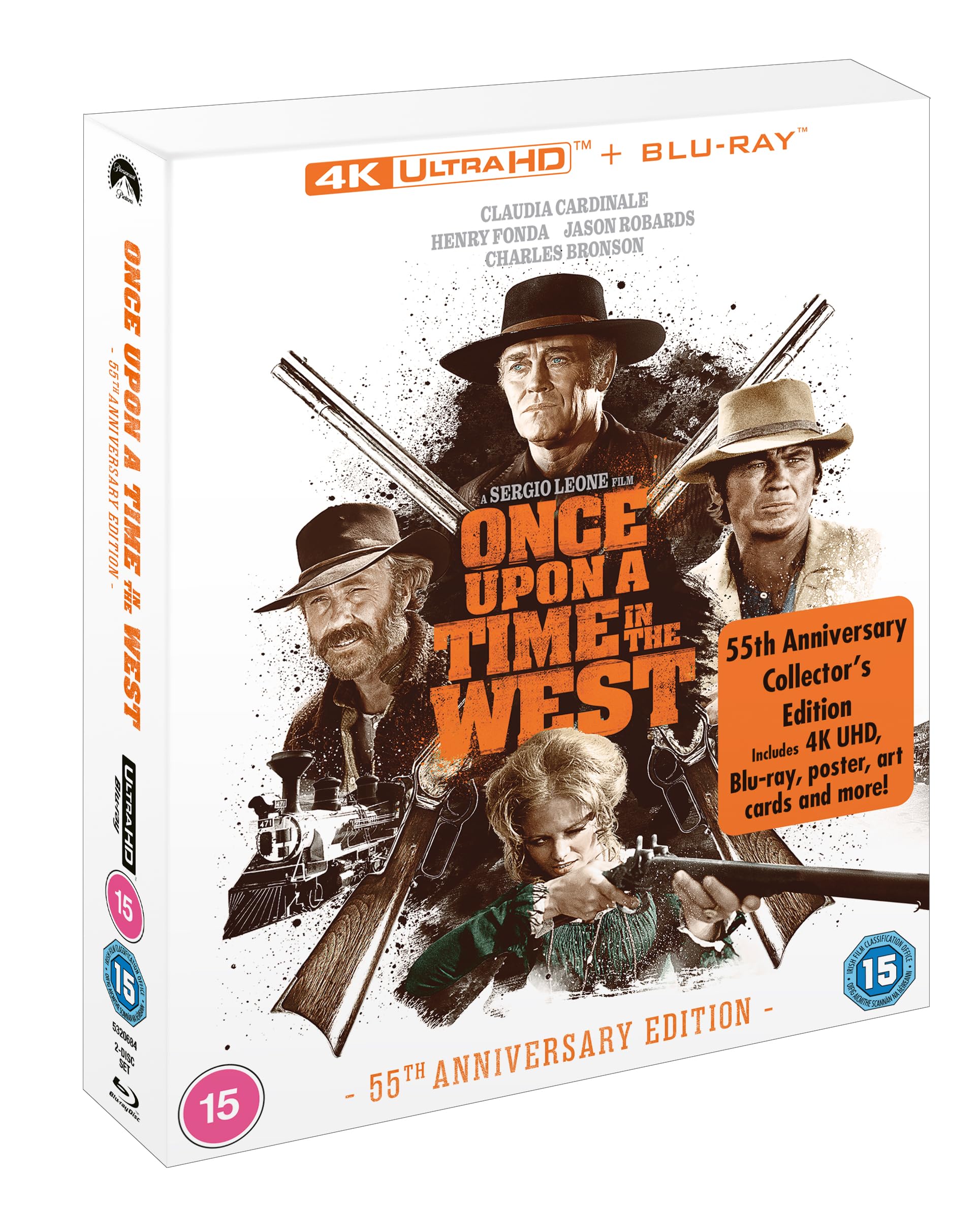 Once Upon a Time in the West 55th Anniversary 4K UHD Collector's Edition [Blu-ray] [Region A & B & C]