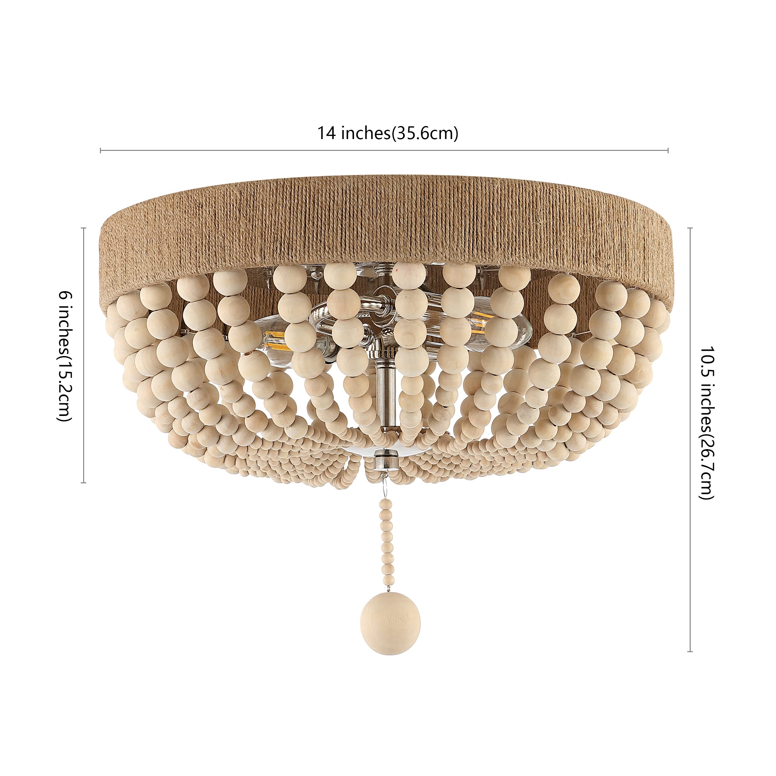 JUNA 17！ JONATHAN Y JYL1307A Justina Wood Bead 14