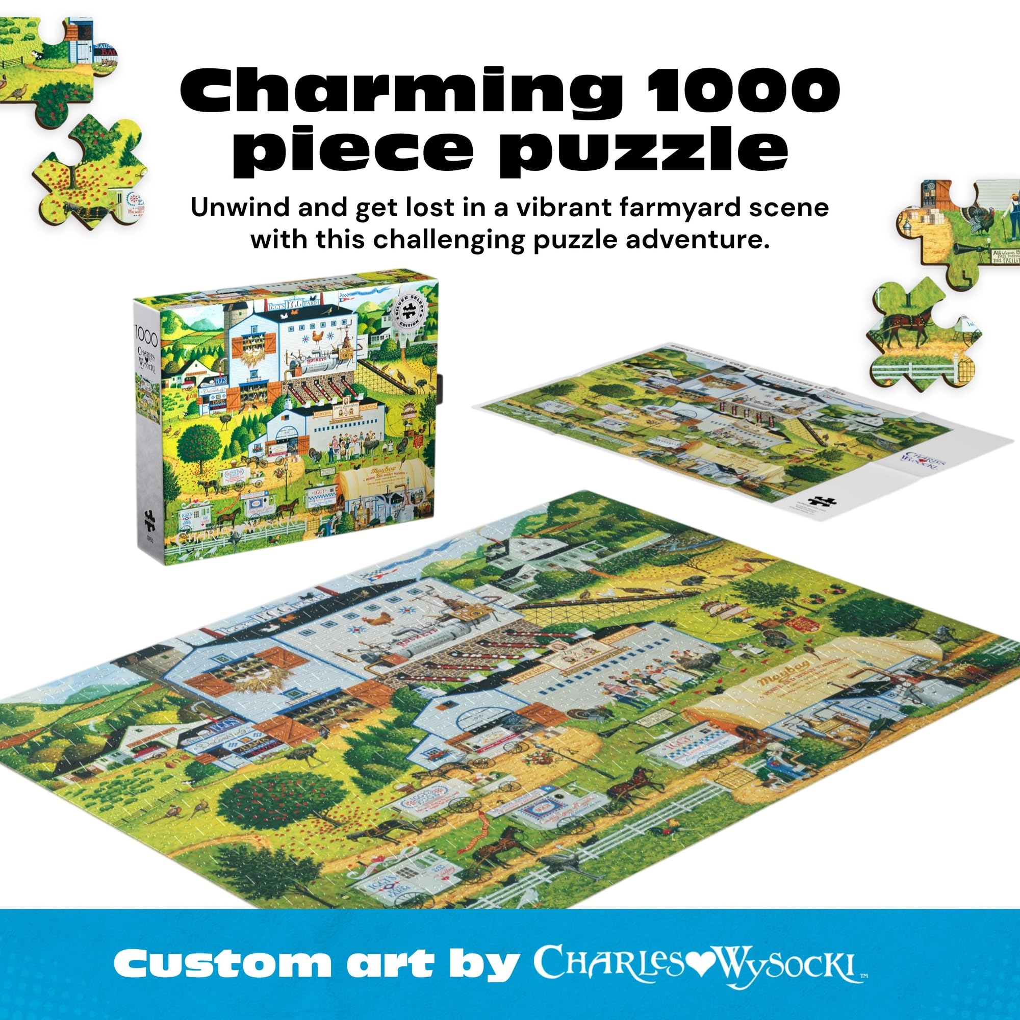 Amazon.com: Buffalo Games Silver Select – Charles Wysocki Sunny