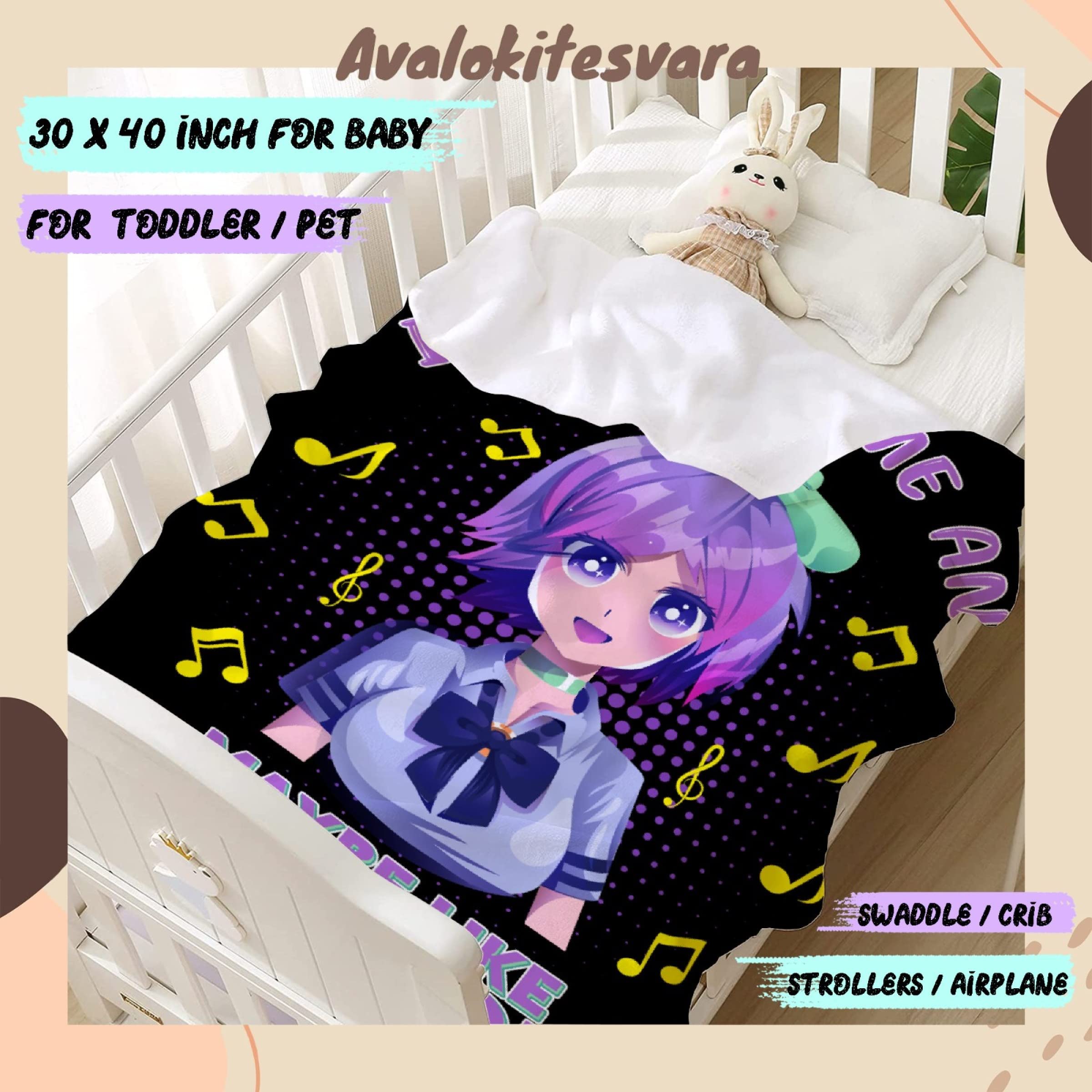ARTBLANKET I Like Anime and Maybe Like 3 People Throw Blanket Fannel Fleece Super Soft Funny Blanket Travel Throw Blanket for Bed Couch Sofa 60x50 in for Teen Car