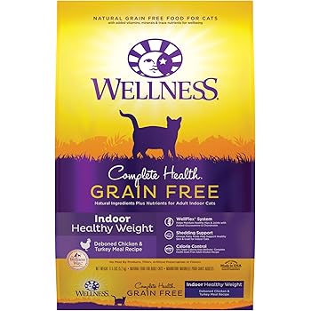 wellness natural hairball control cat food