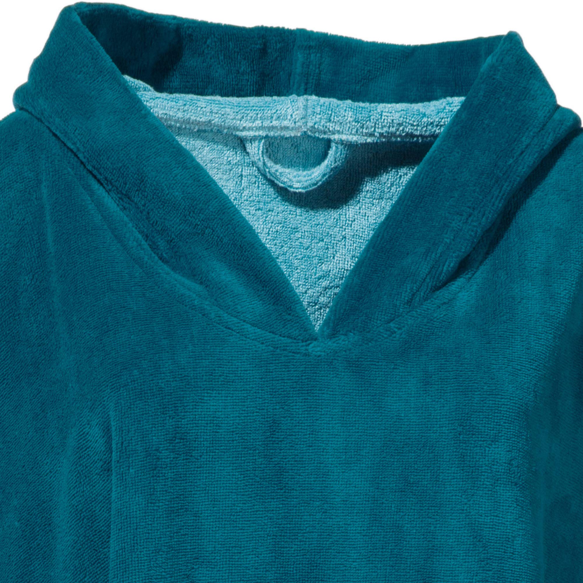 Erwin Müller Damen - Herren - Surf-Poncho - mit Kapuze - Badetuch - Umkleide-Hilfe - Velours-Frottier Velours