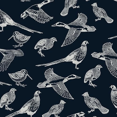 Joules Caza Pájaros Marina Francesa Papel pintado