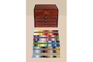 DMC Wooden Embroidery Thread Chest: Organize Your Stitching Essentials