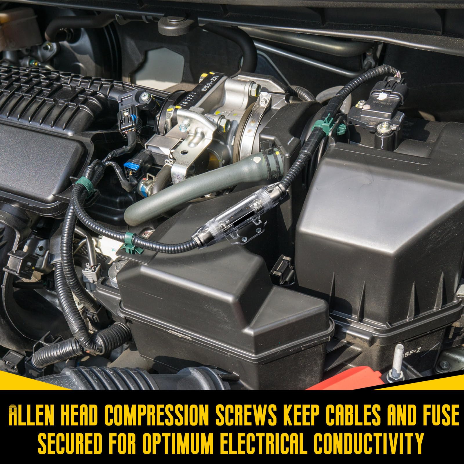 Amazon | Tondiamo 2個 0/2/4 ゲージ AWG インライン ヒューズ