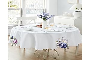 Newbridge Summer Lilac Hydrangeas Oval Table Cloth
