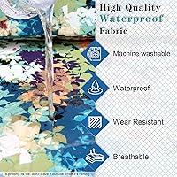 Vista 4 de 14 fundas de cojín de patio para juegos de asientos seccionales de muebles de exterior de 7 piezas, resistentes al agua, más 2 almohadas decorativas