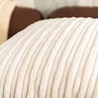 Vista 758 de UGASA - Juego de 2 fundas de almohada de terciopelo a rayas, funda decorativa para cojín con cremallera oculta para el hogar, sofá, dormitorio