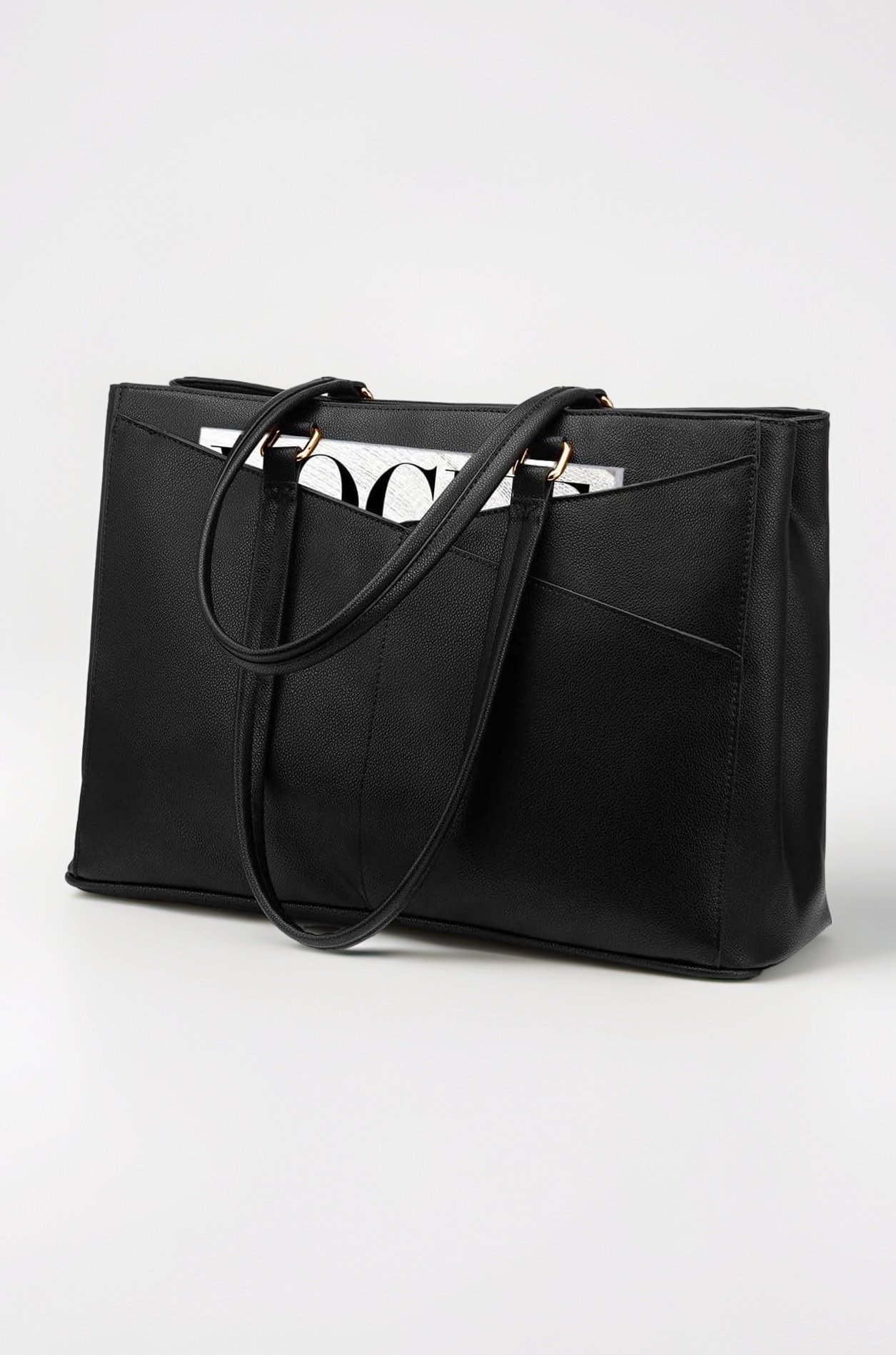 Laptop Tote Bag for Women 15.6 Inch Waterproof Leather Computer Laptop Bag Women Business Office Work Bag Briefcase Large Travel Handbag Shoulder Bag