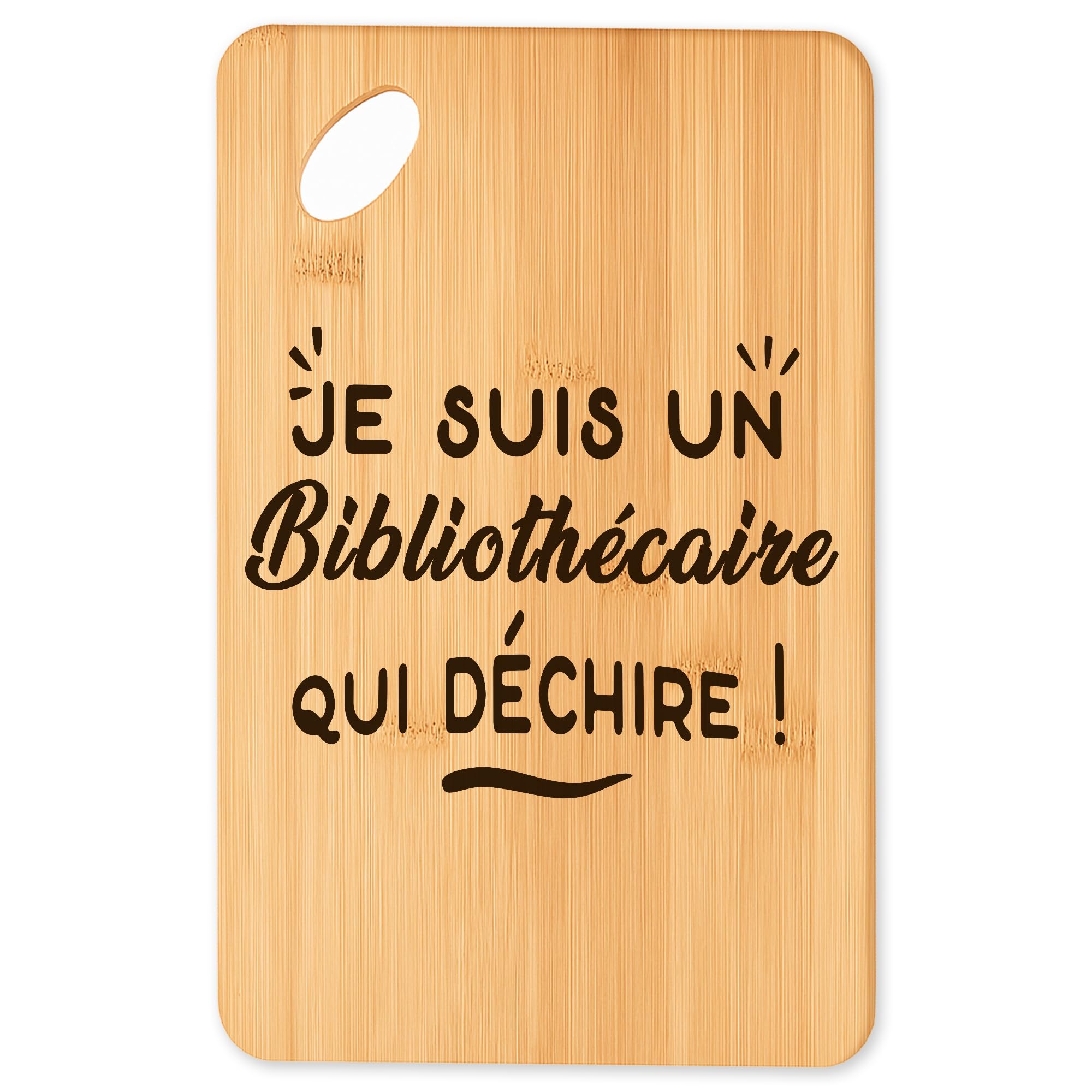 Planche à découper planche barbecue bois plateau apéro bambou cadeau cuisine original