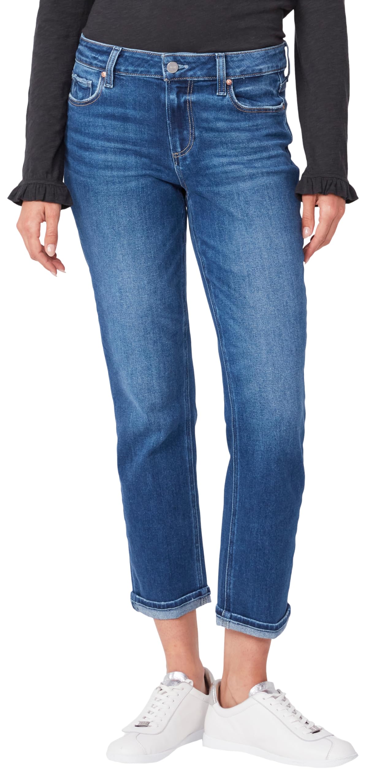 PAIGE Women's Brigitte Boyfriend Fit Mid Rise in Roam