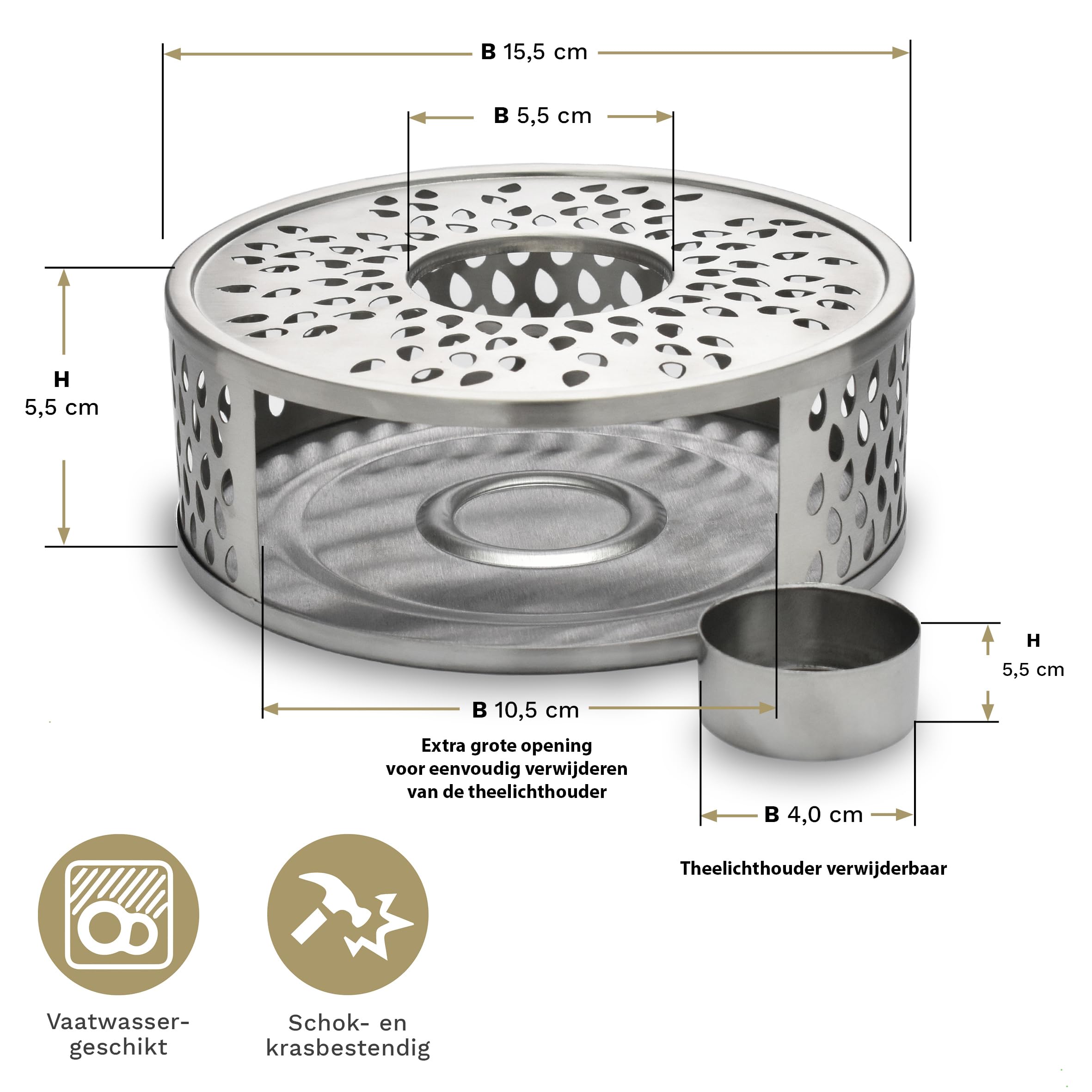 SHITOOMFE Glazen theepot met infuser, 34oz/1L, helder glazen