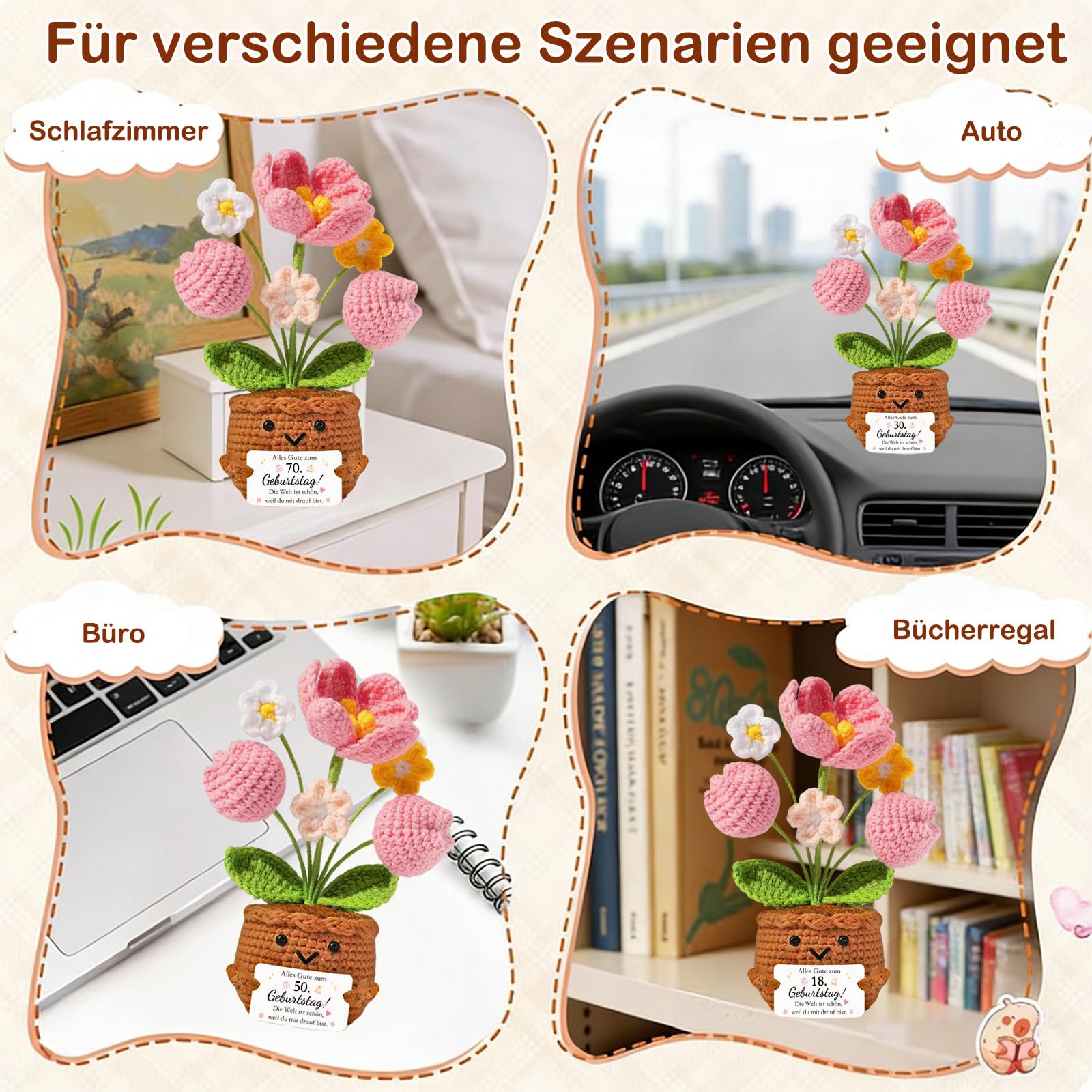 QUANMAITONG 40 Geburtstag Frauen Männer, Glücksbringer Pocket Hug Geschenk 40 Geburtstag Frau Mann, 40 Geburtstagsgeschenk Für Frauen Frau, Ehefrau,Mutter Schwester,Kollegen (40) - 4