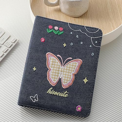 Miniatura 2 de Carpeta A5 Kpop Photocard Álbum con 20 fundas interiores de 3 pulgadas para álbum de fotos en hojas sueltas rellenables 6 anillos de tela de