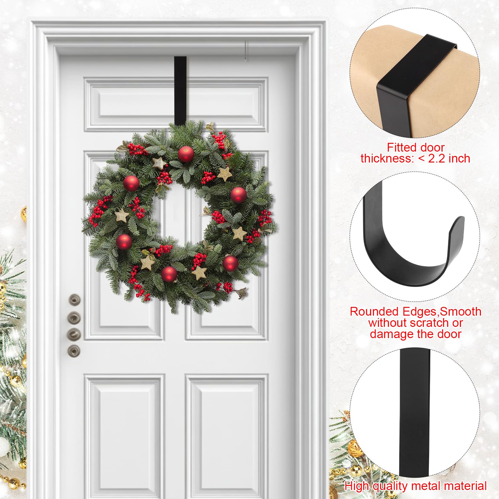 Dntorx Christmas Wreath Hanger - Image 3