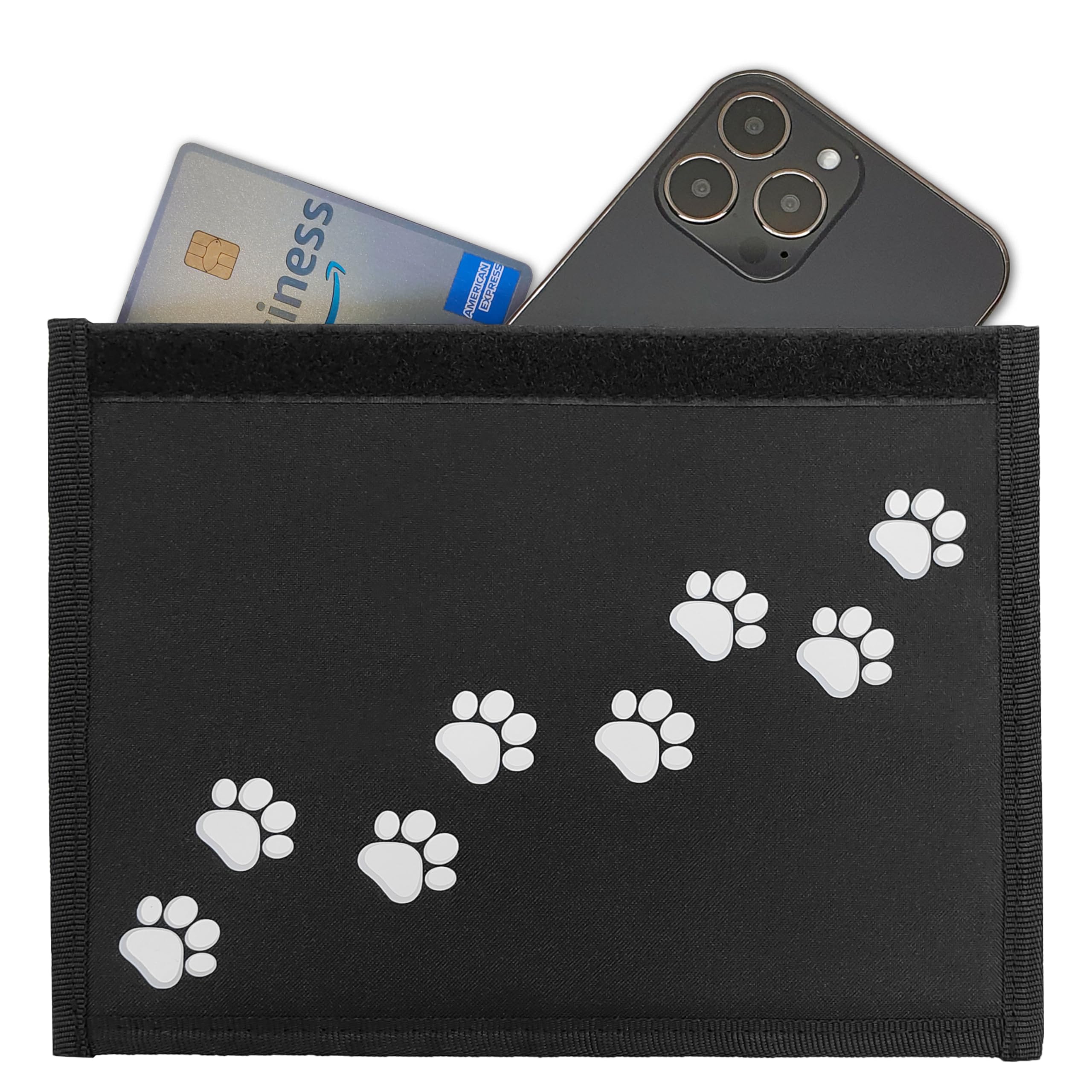 Gecko Travel Tech Faraday Bag Anti-Tracking GPS RFID Car Key Signal Blocker Wallet Shielding Pouch Protective Case for Cell Phone Car Key FOB, Data Privacy, Electronic Device Security (DOG PAWS)