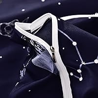 Vista 7 de MAXYOYO Colchón de futón de estrella azul marino, colchón de piso japonés tatami, cama plegable, portátil, colchón de camping, almohadilla