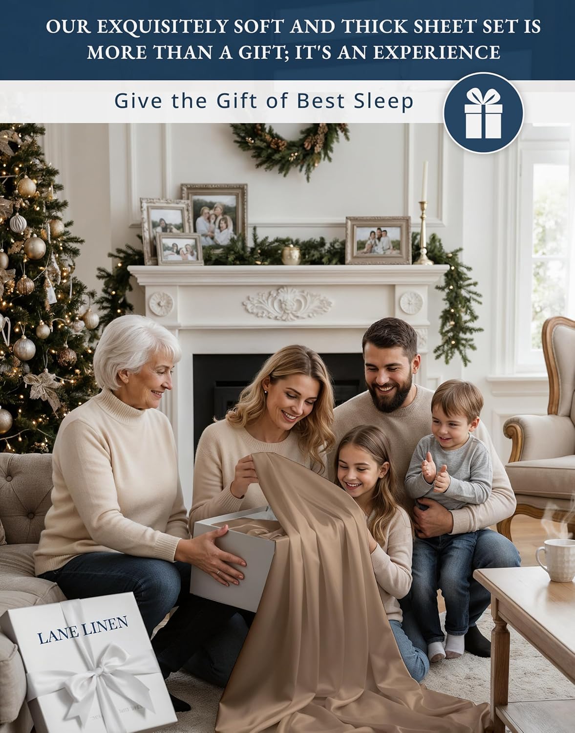 100% Egyptian Cotton Sheet Set Queen Size – Silky Sateen Weave Queen Sheet Set for Winter Sleep Comfort, 15" Snug Fit Deep Pocket, Breathable & Durable, Hotel-Quality Soft Luxury You Can Feel - Taupe - Image 3