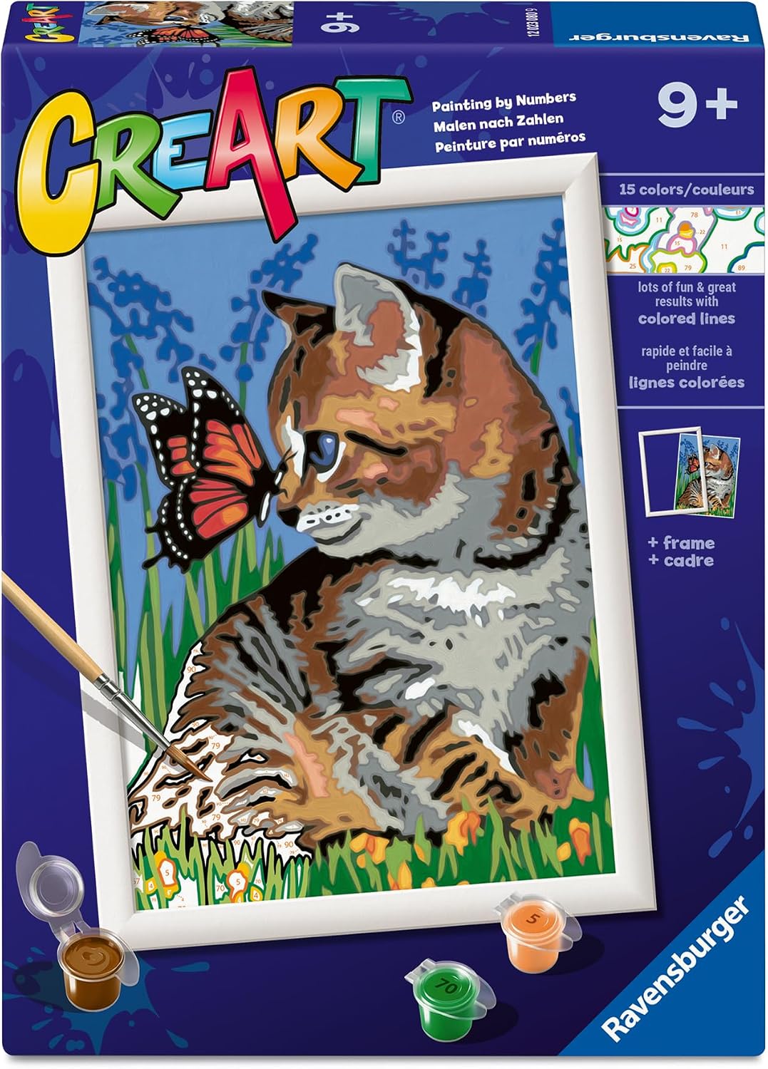 Ravensburger CreArt Best Friends Paint by Numbers Kit for Kids - 12023080 - Painting Arts and Crafts for Ages 9 and Up