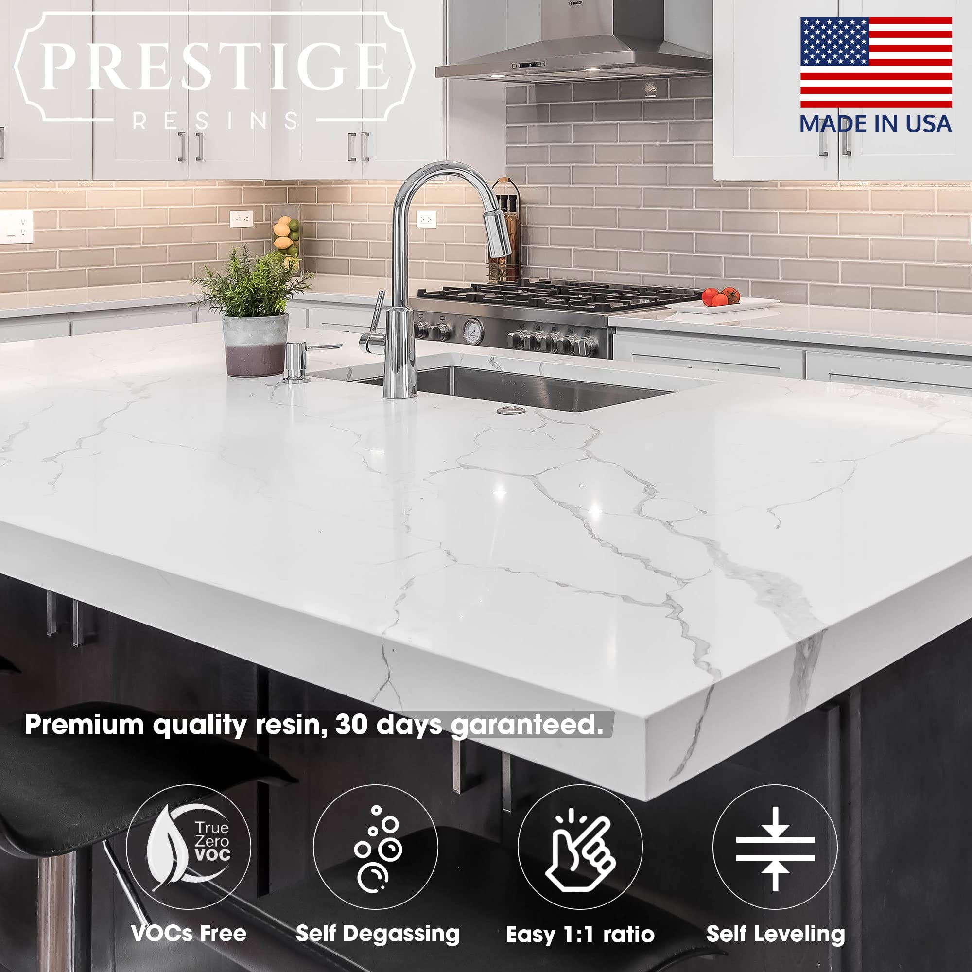 Buy Epoxy Resin for Countertop 1 Gallon Kit UV Resistant Crystal