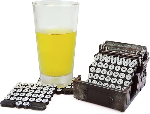 Miniatura 5 de 5-PC. Máquina de escribir Coaster Set