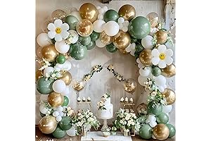 Sage Green Balloon Garland Arch Kit for Abundant Celebrations
