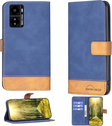Kalley Black 3 Case Compatible with Kalley Black 3 Phone Case Cover Flip Stand Cover PU Leather BF11 Wallet Case Blue