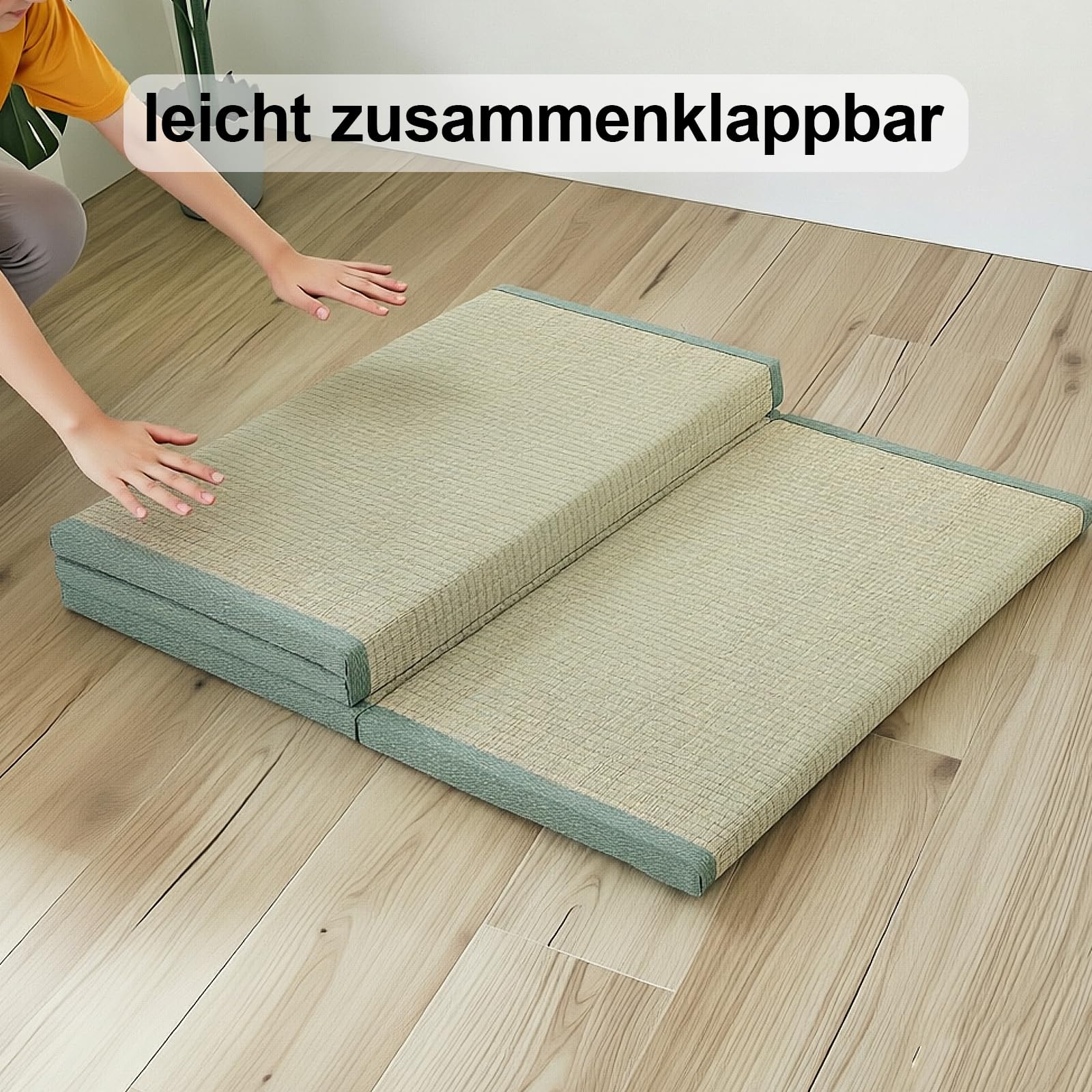 Japanische Tatami Matte, Natürliches Kokosfaser, Faltbare Futon Boden Teppich Meditation Yoga Zen