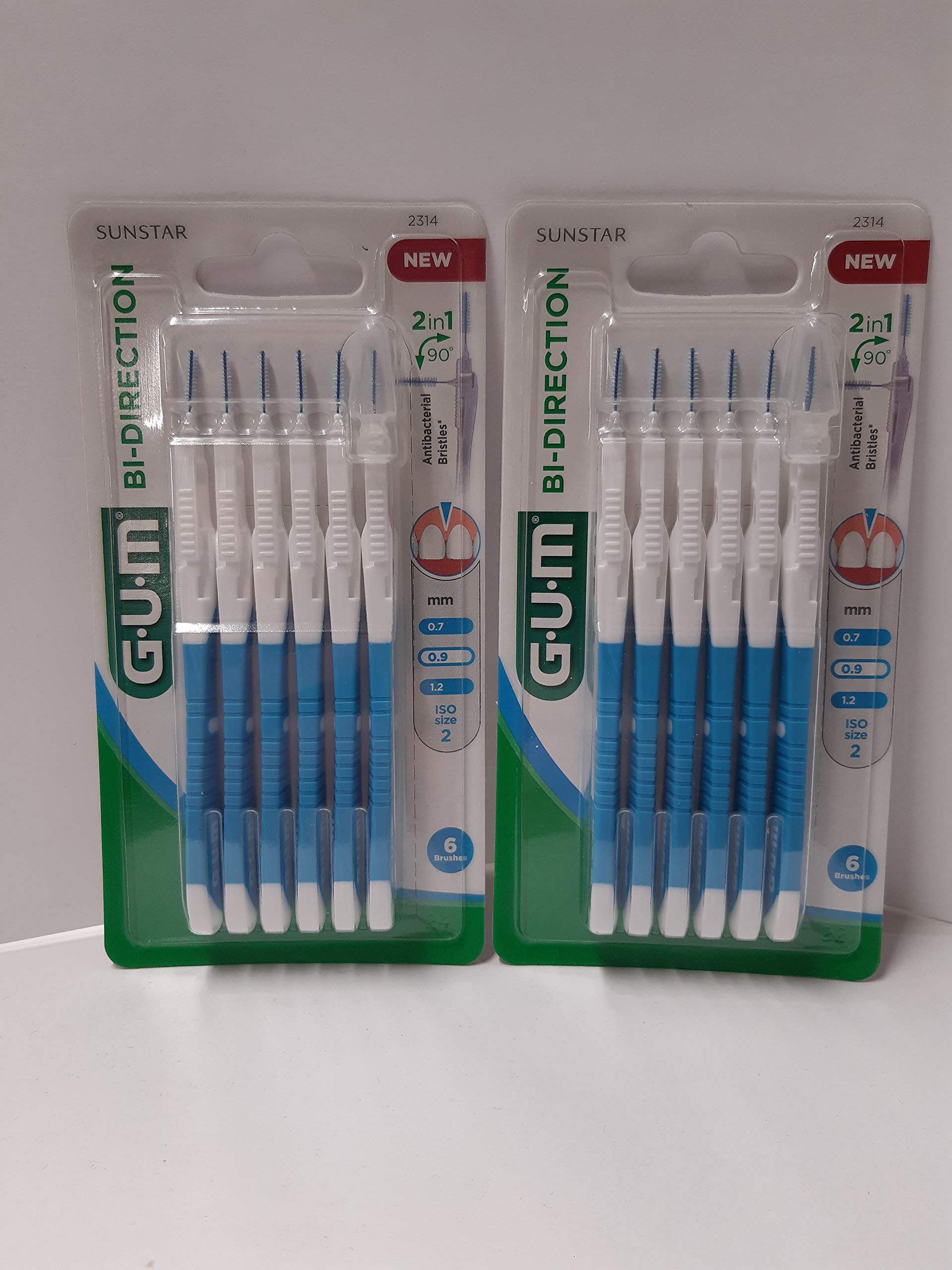 Brossettes Interdentaires Gum Bi-Direction Microfine 0.9mm - Réf. 2314/4356886