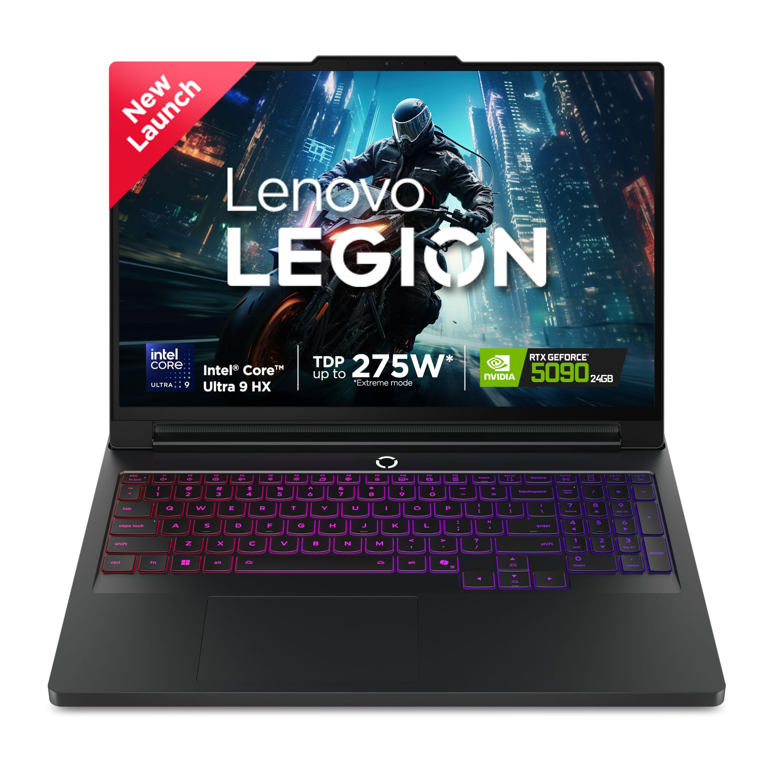 Lenovo Legion Pro 7 2025 Intel Core Ultra 9 275HX | NVIDIA RTX 5090 24GB (64GB RAM/1TB SSD/WQXGA OLED/240Hz/16 (40.6cm)/Windows 11/Office 2024+AI Now/Black/2.5Kg), 83F500D8IN AI Powered Gaming Laptop-image-19