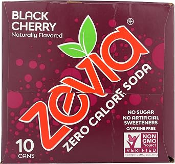 Zevia Black Cherry Soda 10 Pack, 12 FZ